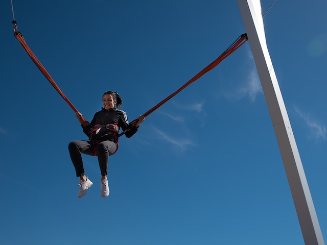 Outdoor adventure - service area at Center Parcs De Eemhof: Bungee Trampoline