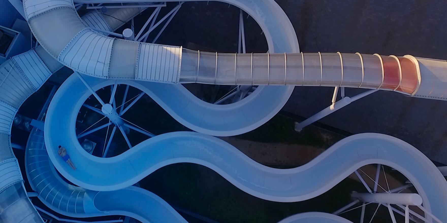 Sky river  - water slide at Therme Bucharest