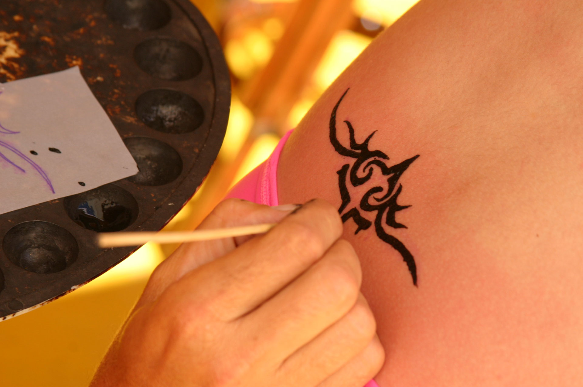 Temporary tatoo - activity zone at Acqua Plus