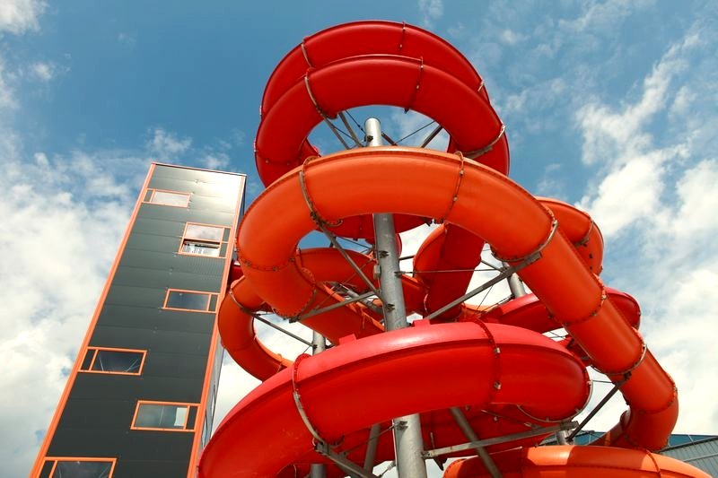 Orange Multimedia - water slide at Aquapark Fala Łodz