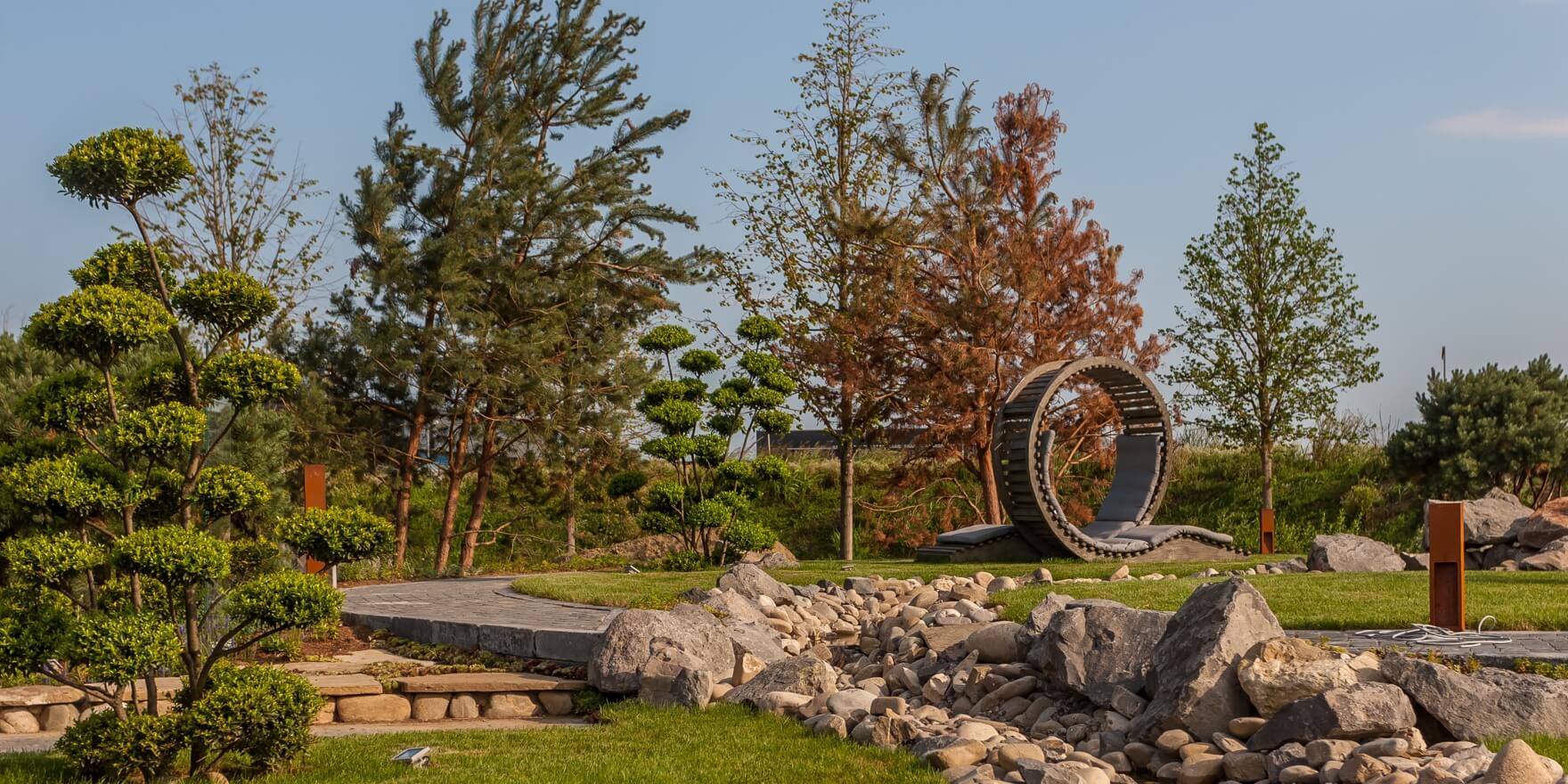 Feng shui park - activity zone at Therme Bucharest