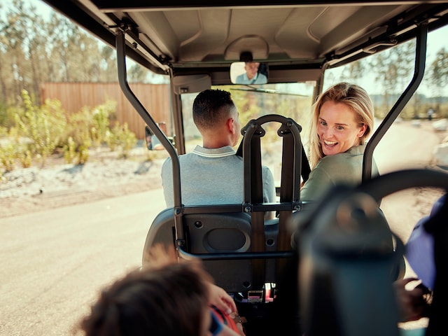 Electric cart - service area at Center Parcs De Eemhof