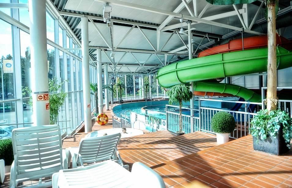 Green Slide - water slide at Aura Keskus
