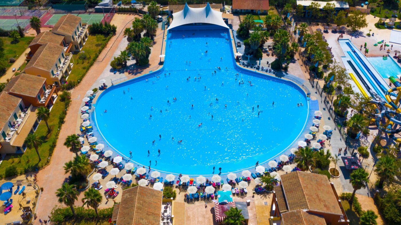 Wave Pool - swimming pool at Aqualand Corfu Water Park