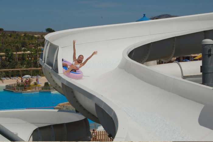 Rio Aventura - water slide at Aqua Natura Benidorm