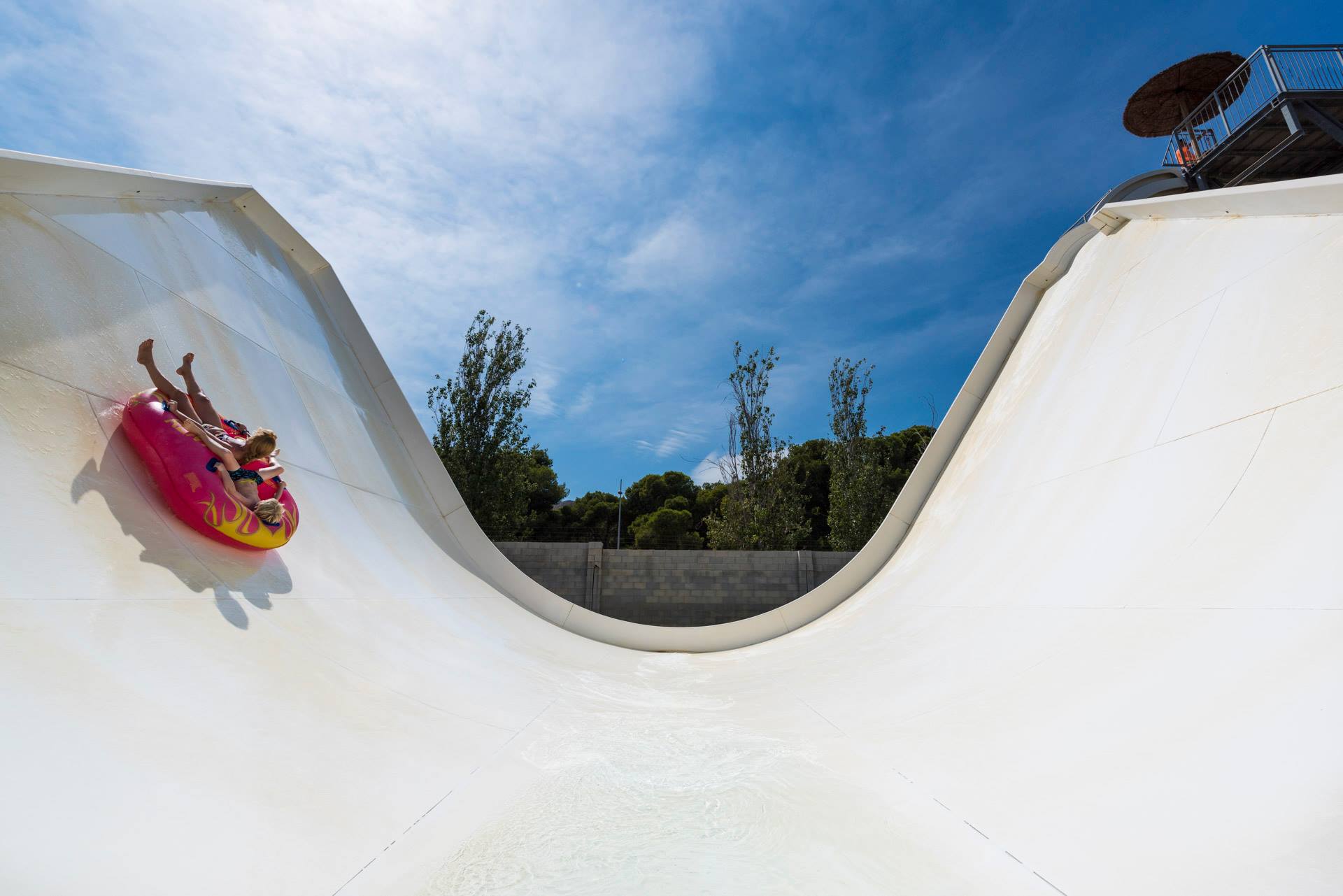 Boomerang - water slide at Aqualand Torremolinos