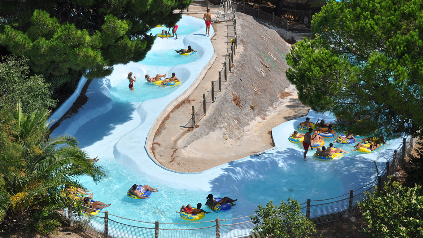 Rapids - water slide at  Aqualand Saint-Cyr-sur-Mer