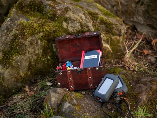 Geocaching - service area at Center Parcs De Eemhof: Geocaching
