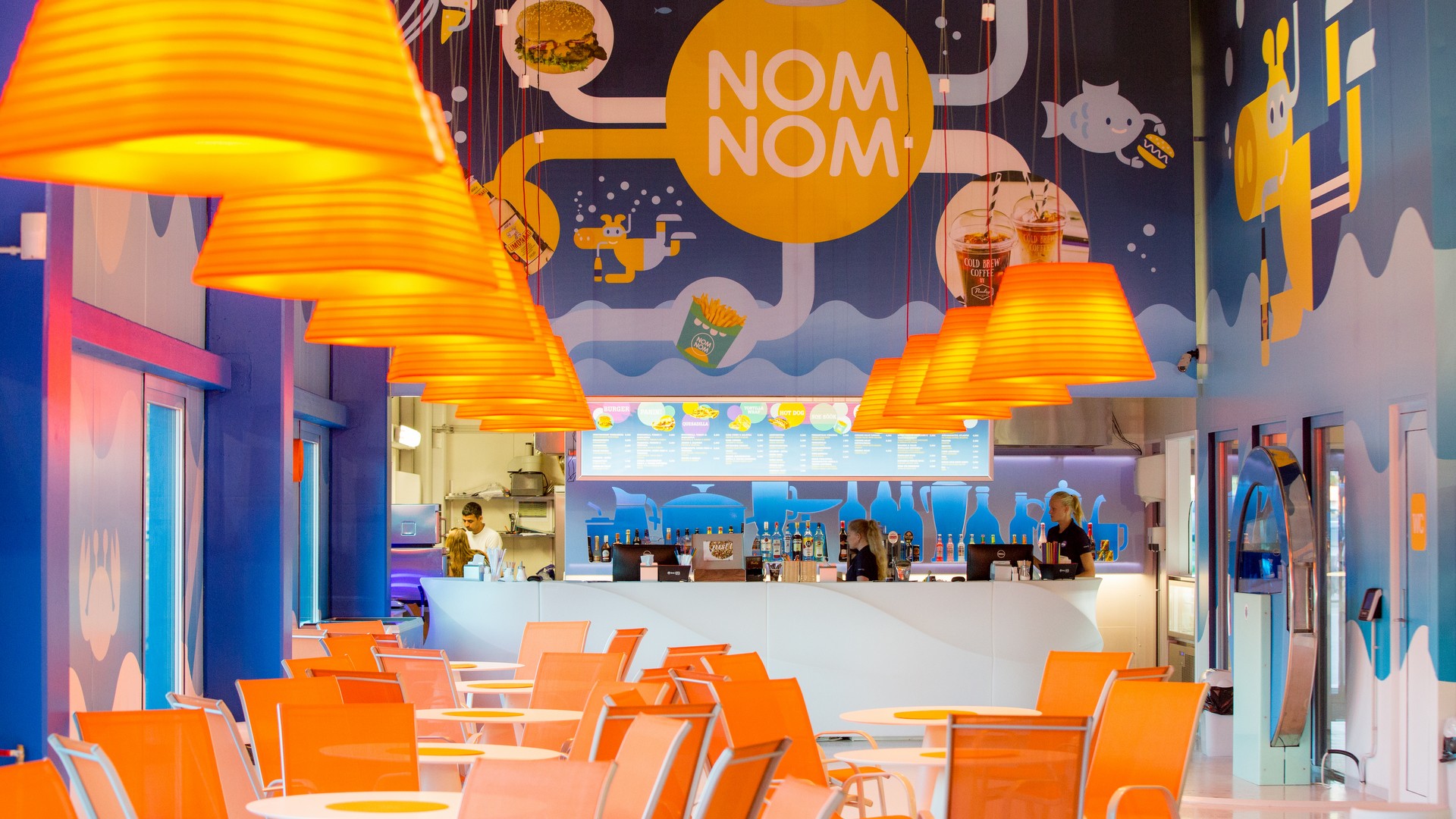 NomNom - restaurant (bistro) at Atlantis H2O aquapark