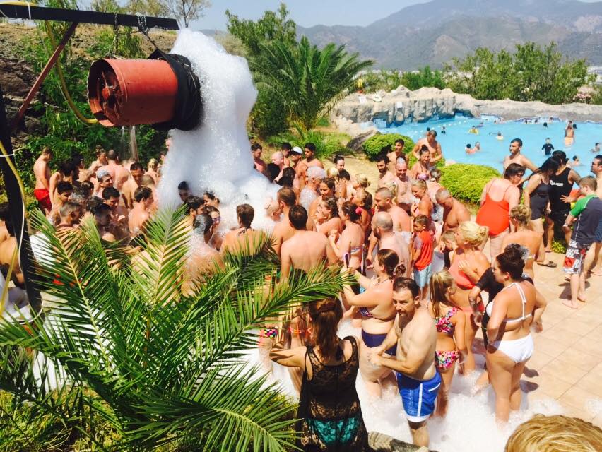 Foam Party - activity zone at Aqua Dream Waterpark
