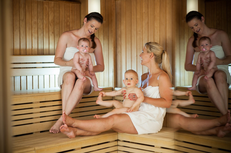 Baby Sauna - wellness area at Sonnentherme Lutzmannsburg