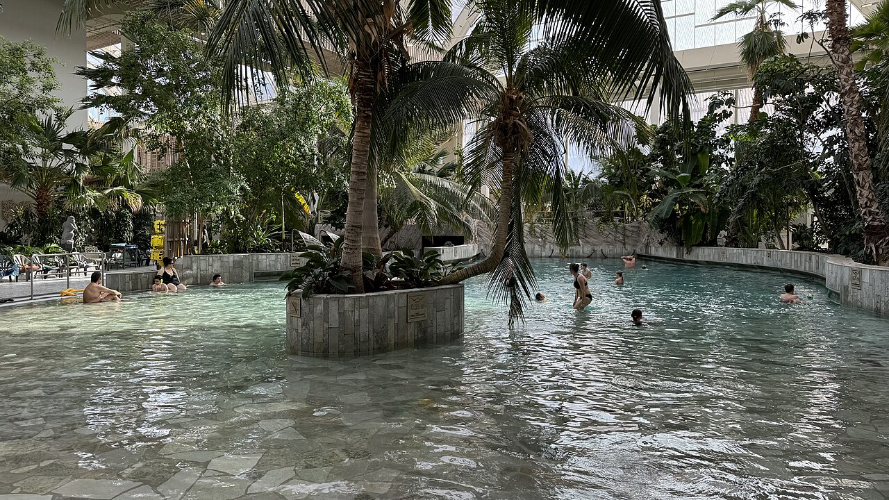 Wave pool - swimming pool at Center Parcs Park allgau
