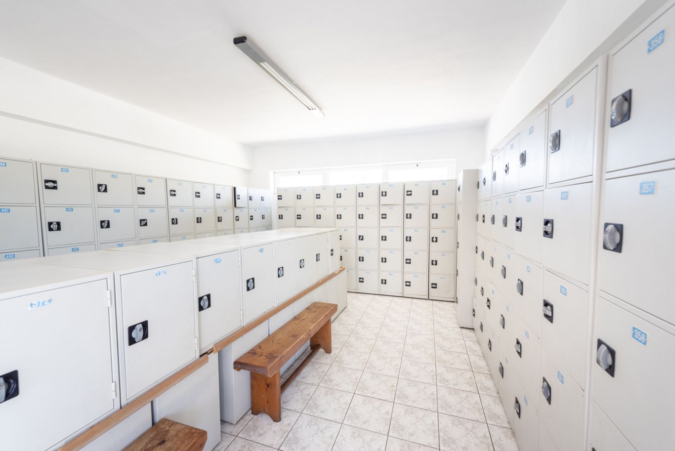 Lockers - service area at Lido waterpark