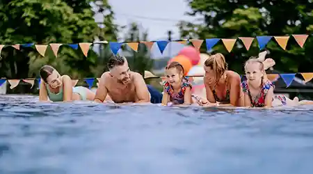 Outdoor Relaxation Pool - swimming pool at Aquapark Olešná