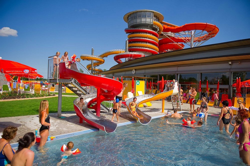 Small slides for toddlers - water slide at Sonnentherme Lutzmannsburg