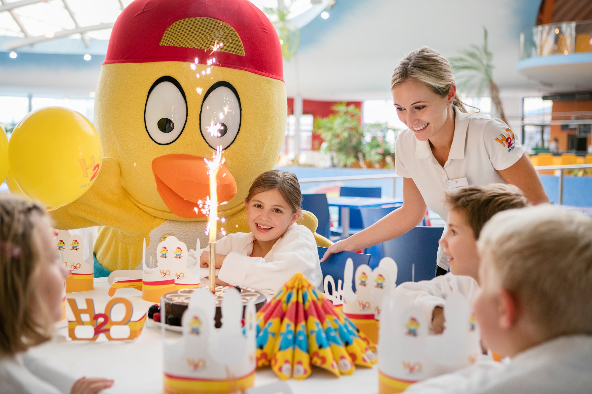 Birthday Celebration - service area at H2O Hotel-Therme-Resort