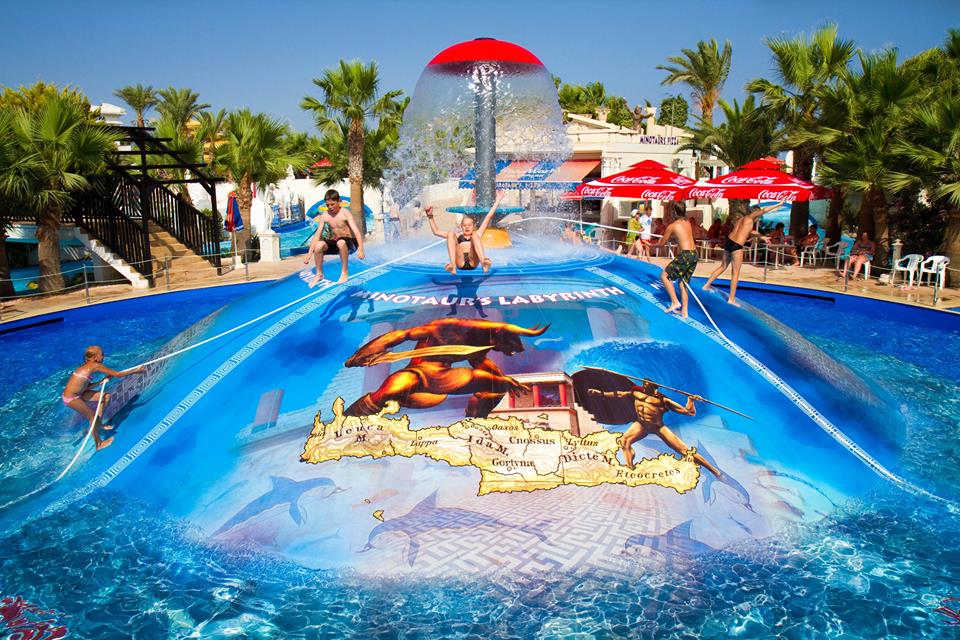 Minotaur’s Labyrinth - activity zone at WaterWorld Themed Waterpark