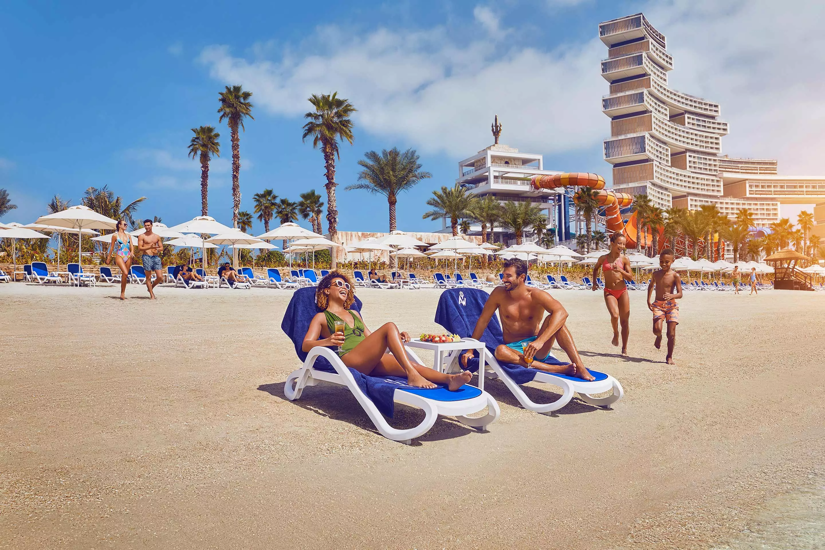 Aquaventure Beach - activity zone at Aquaventure World Dubai