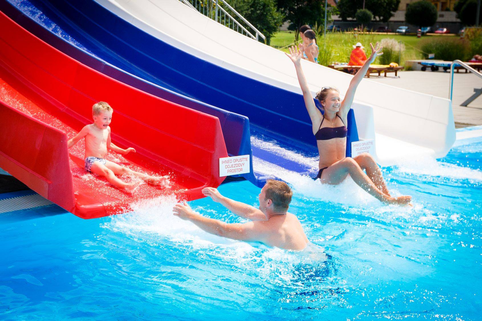 Outdoor Slides - water slide at Aquapark Uherské Hradiště