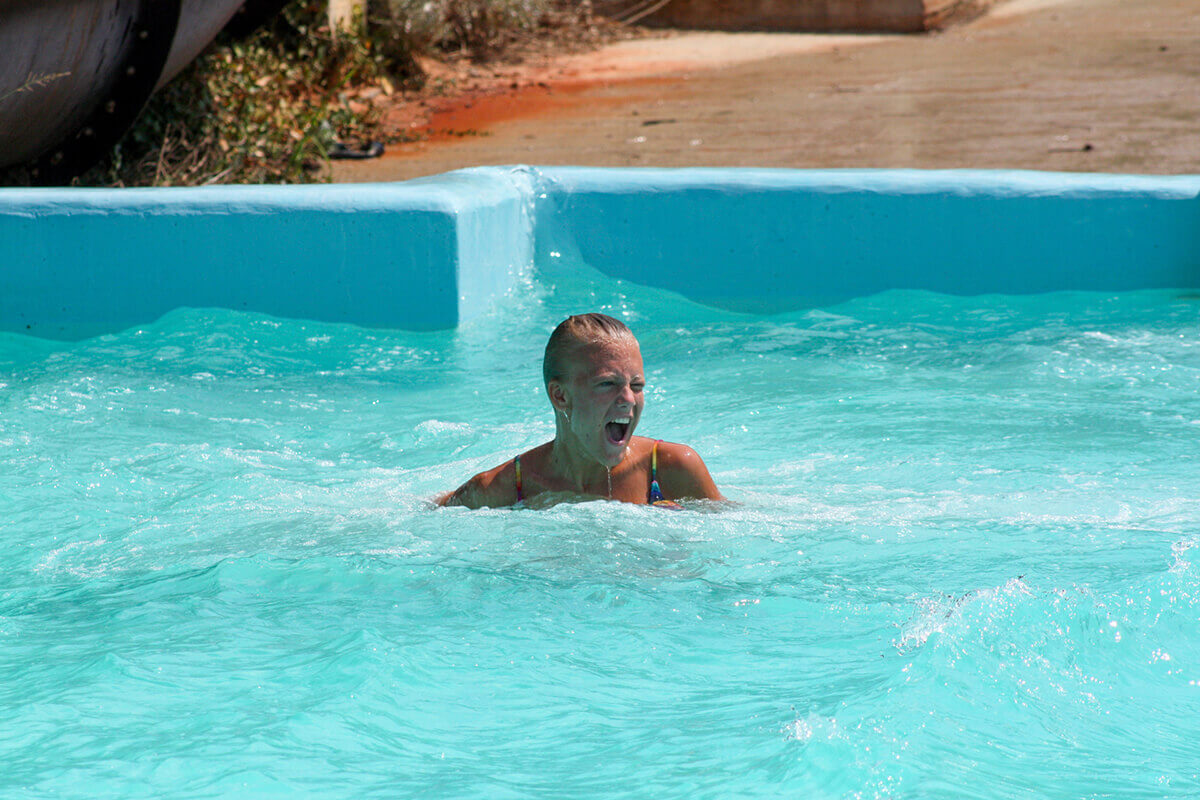 Crazy River - water slide at Aqua Creta Limnoupolis