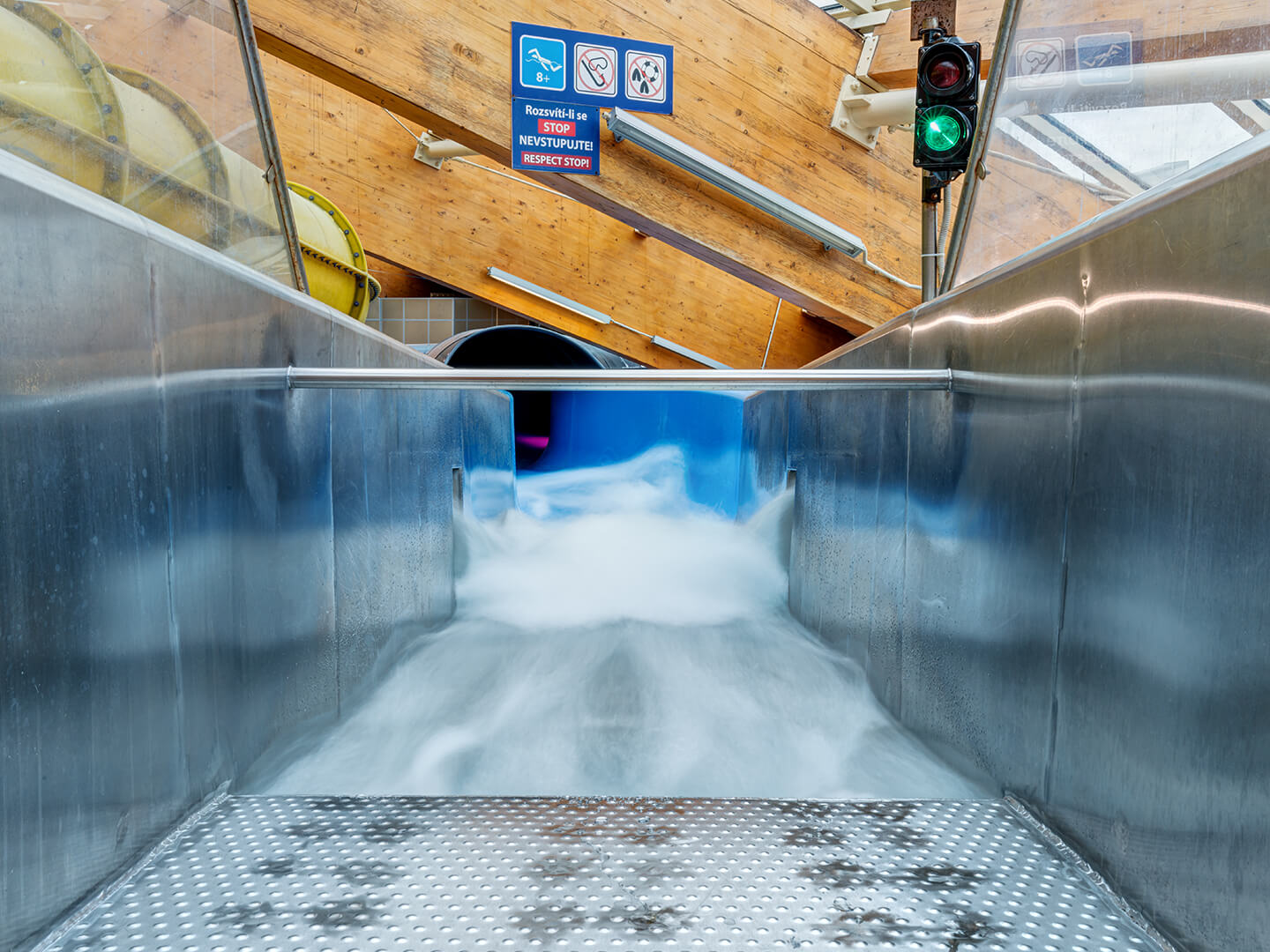 Canyon (indoor wild river) - water slide at Aquapalace Prague