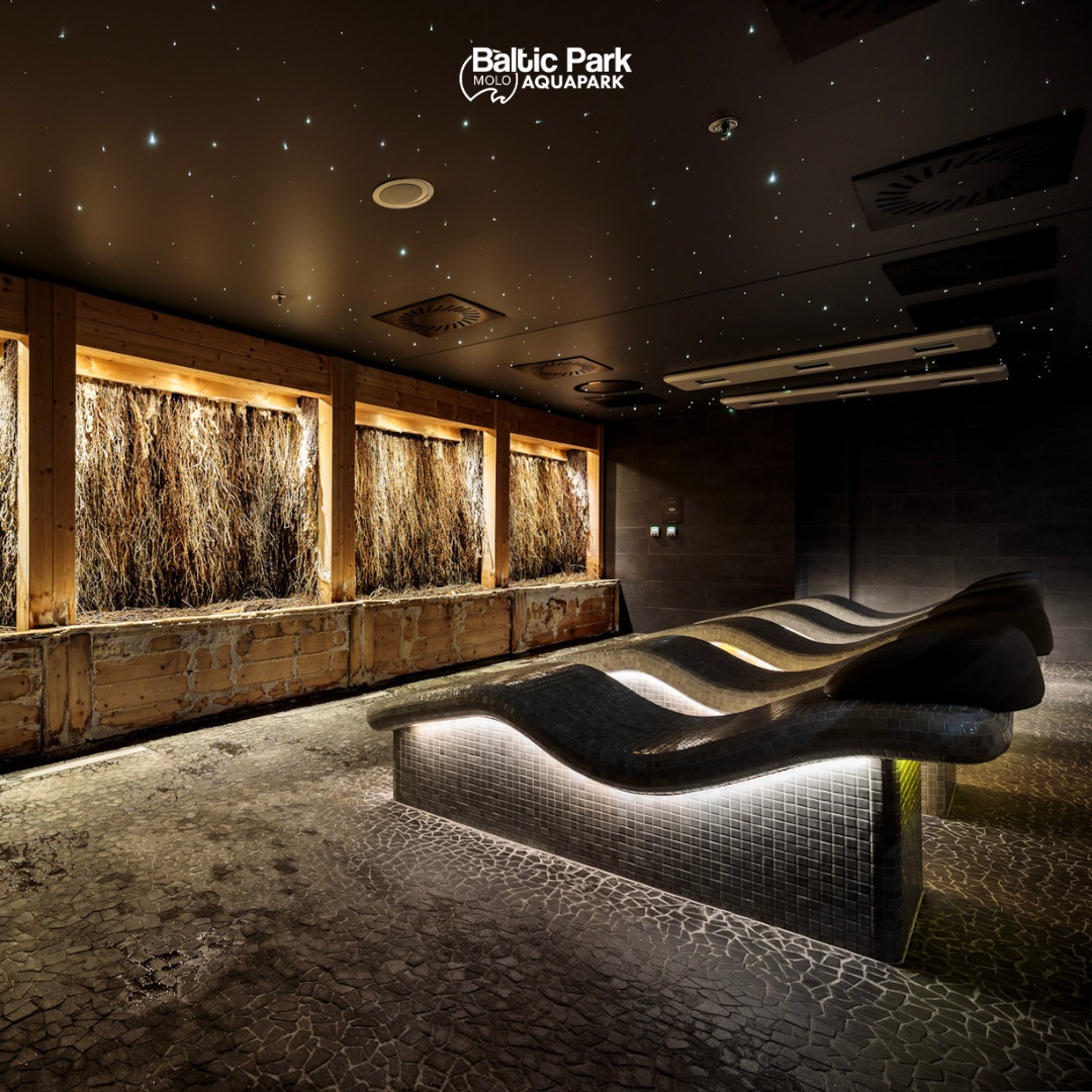 Tepidarium - wellness area at Baltic Park Molo Aquapark
