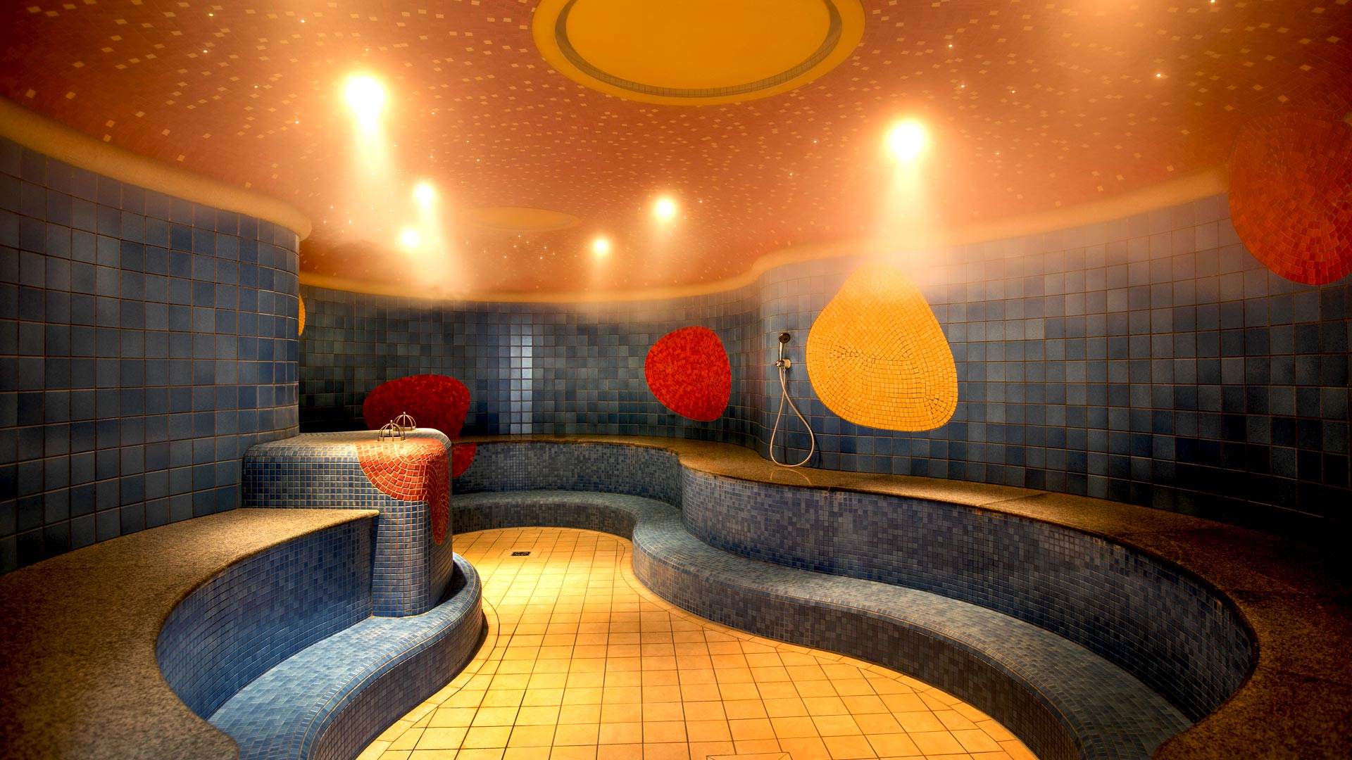 Sauna world  - wellness area at H2O Hotel-Therme-Resort
