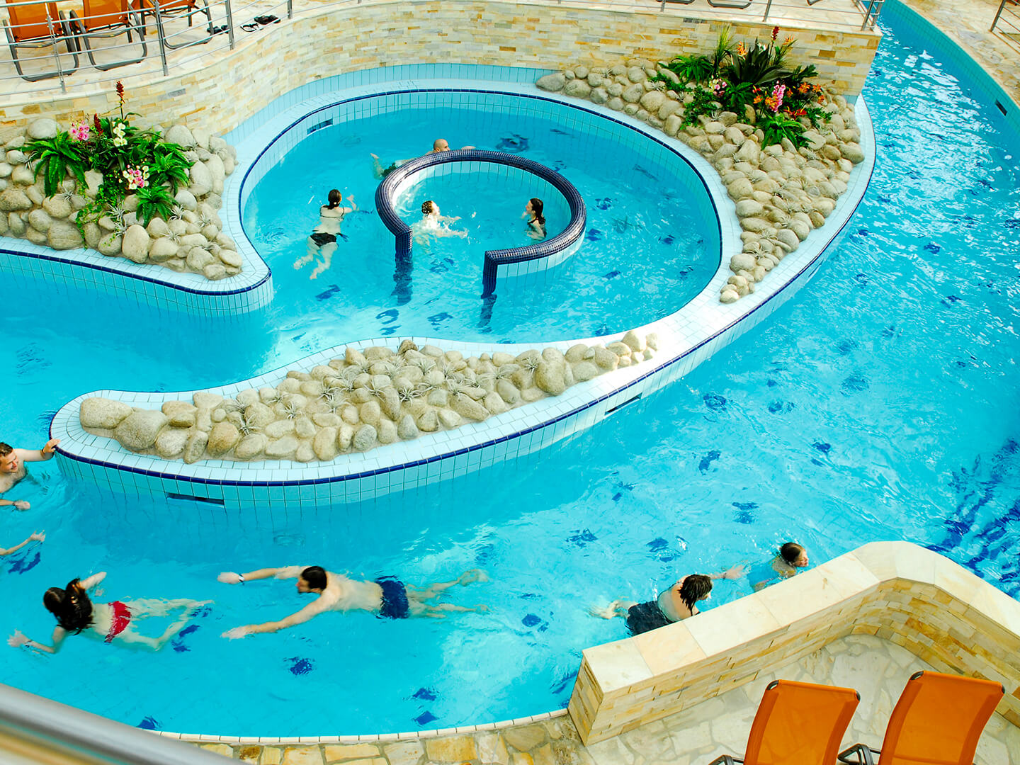 Slow river - swimming pool at Aquapalace Prague