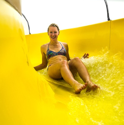 Yellow Slide - water slide at AQUA Park Špindlerův Mlýn