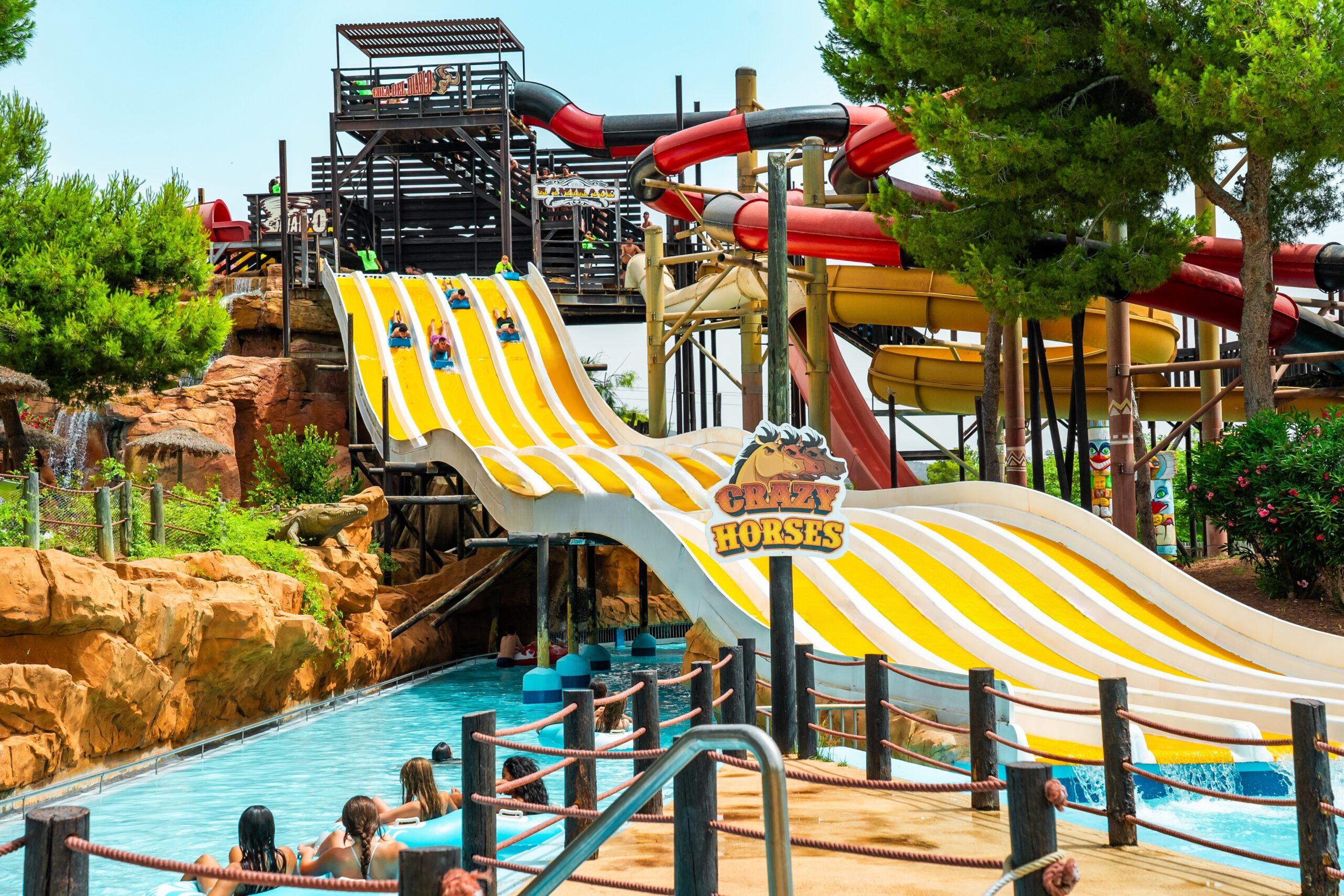 Crazy Horses - water slide at Western Water Park