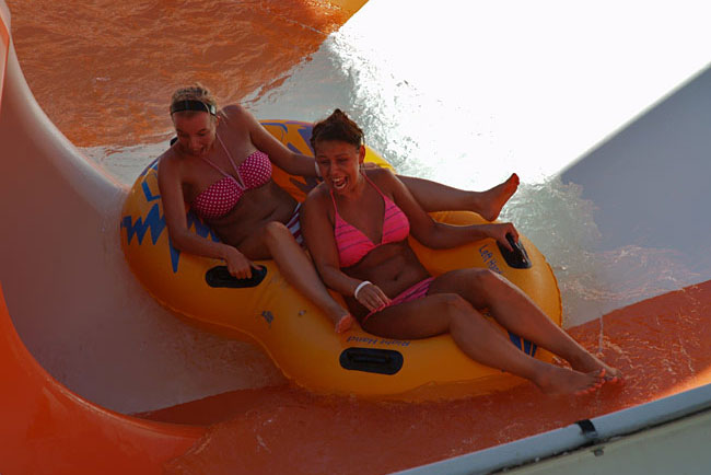Super Bowl - water slide at Zante Water Village