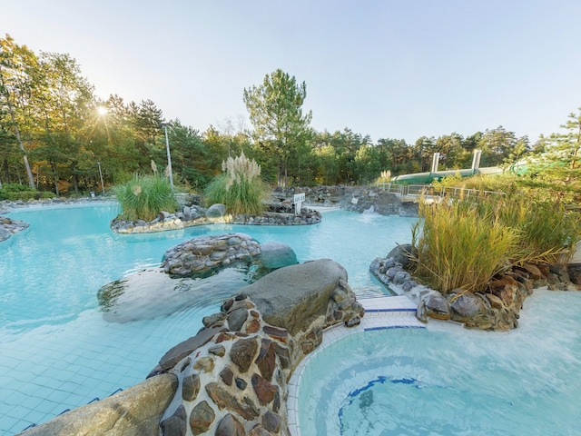 Outdoor Pool - swimming pool at Center Parcs Les hauts de bruyeres