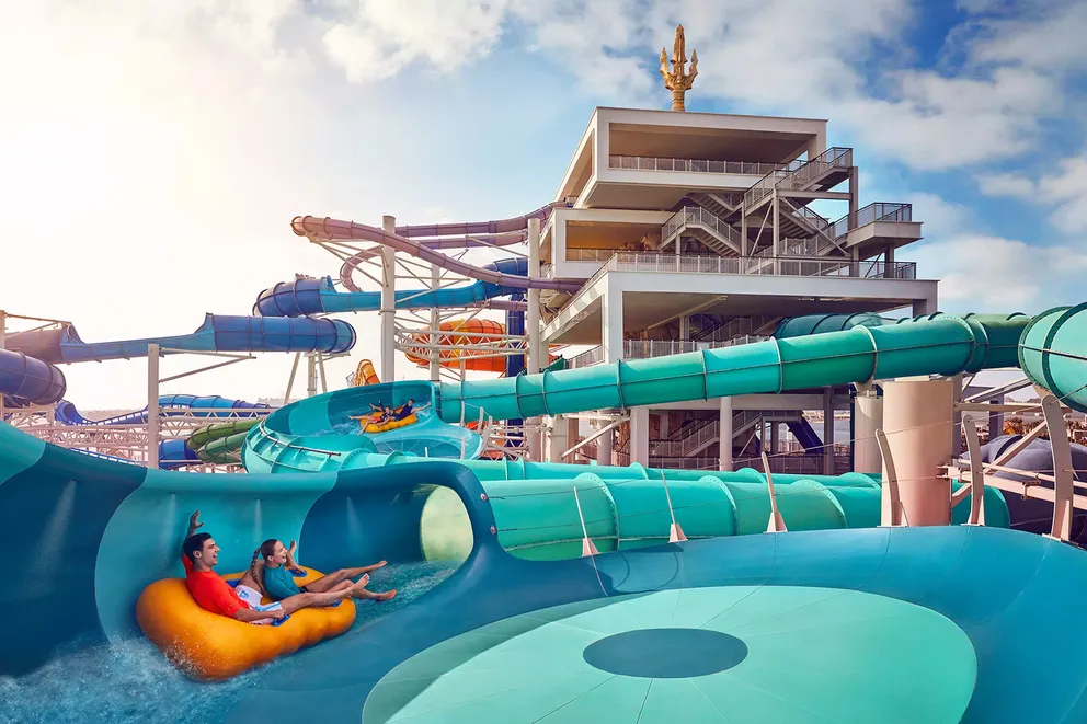 Medusa"s Lair - water slide at Aquaventure World Dubai