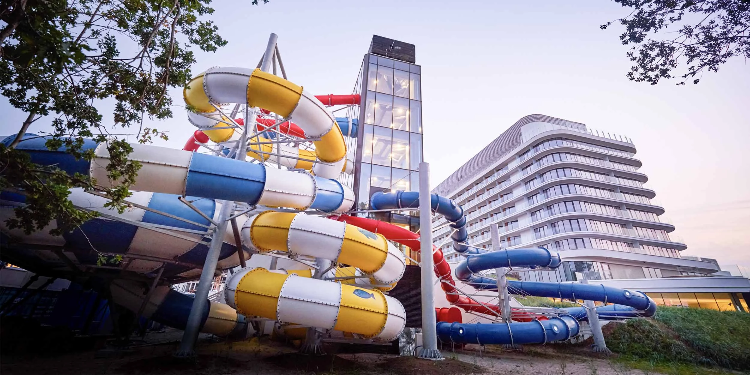 Yellow Adventure - water slide at Baltic Park Molo Aquapark