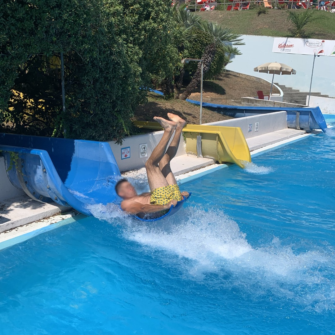 Tobbogan Slides - water slide at Le Caravelle Water Park