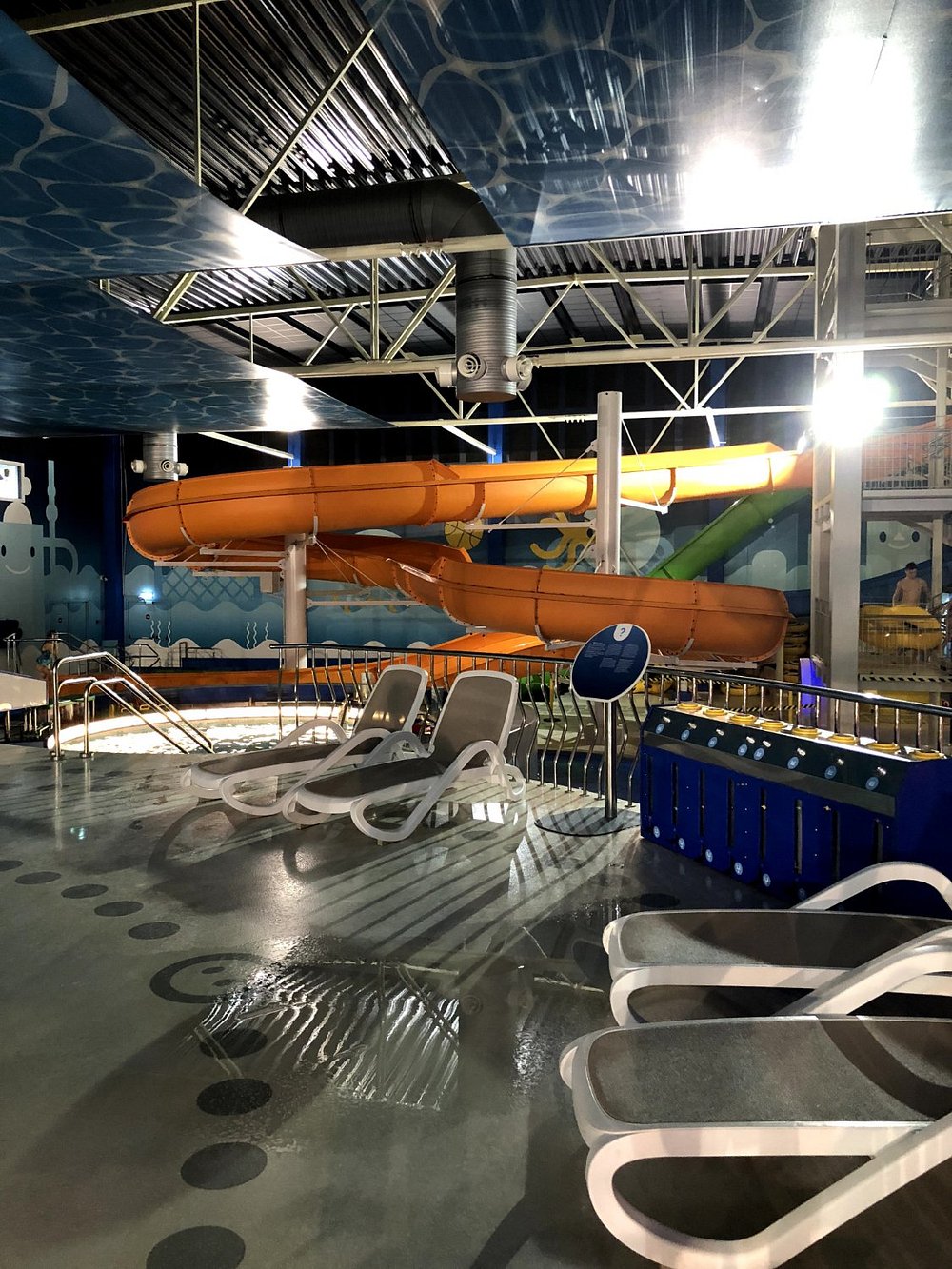 Orange slide - water slide at Atlantis H2O aquapark