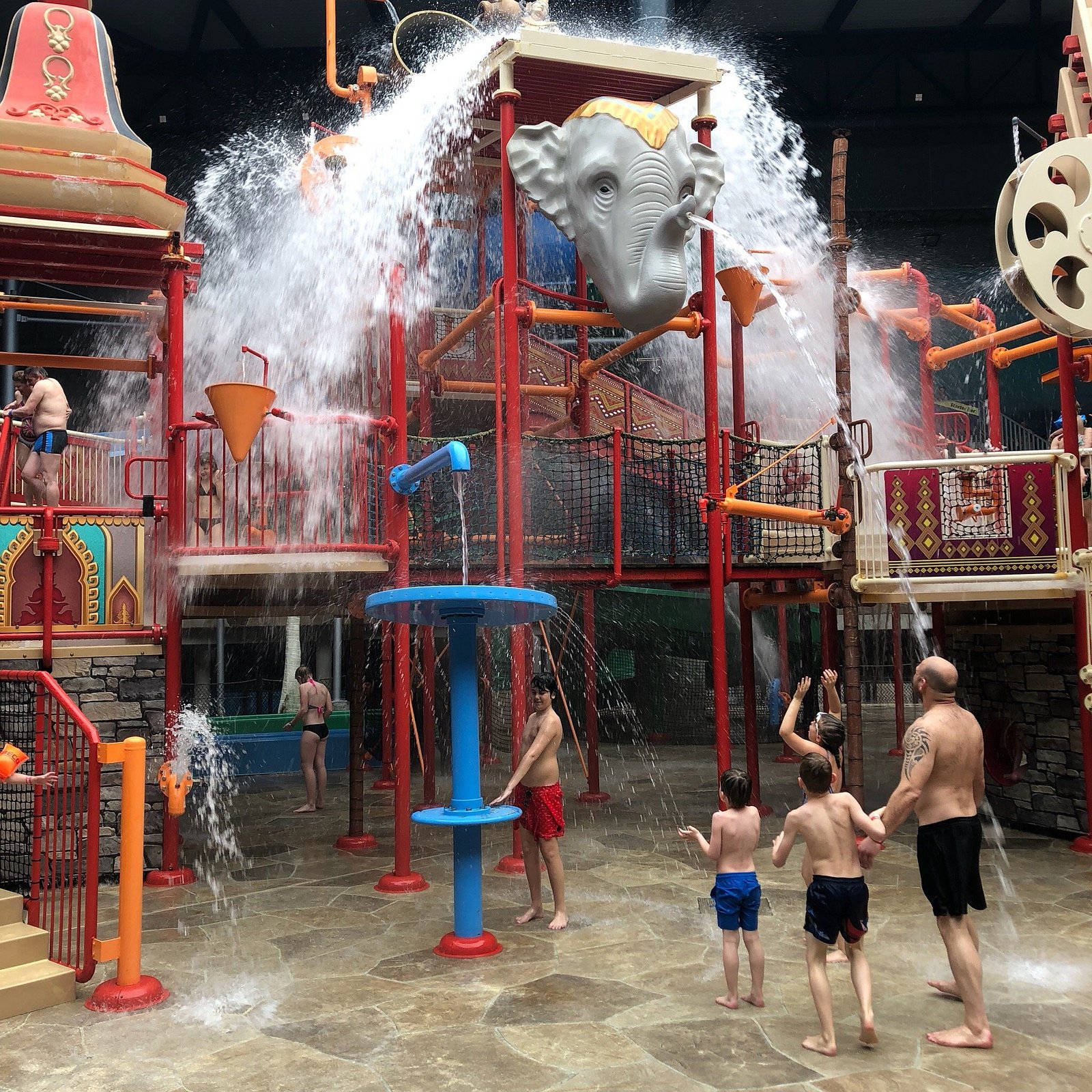 Aqua Splash Playground - activity zone at Aquadome Billund