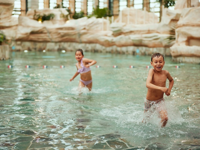 Wave pool - swimming pool at Center Parcs Les landes de gascogne