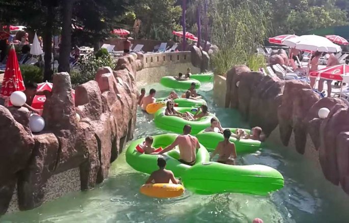 Wild River - activity zone at Aquapark Aquamania