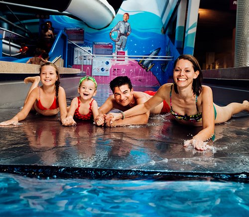 Silver Slide - water slide at Therme Erding