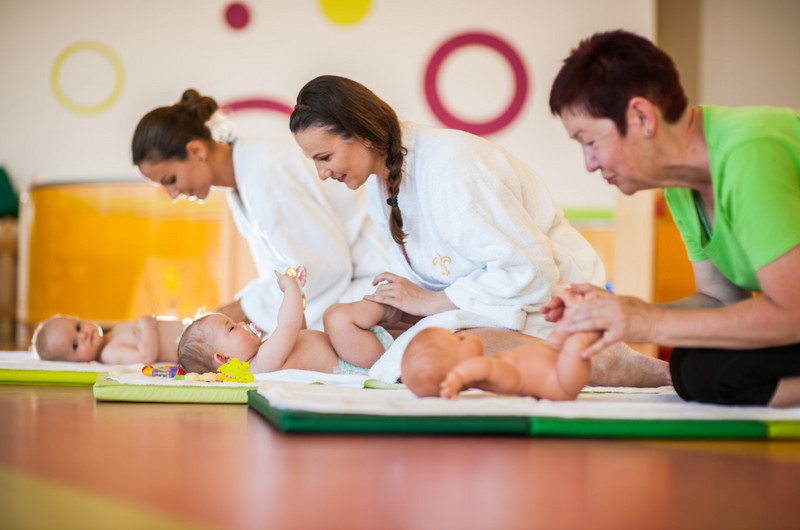 Baby Massage - wellness area at Sonnentherme Lutzmannsburg