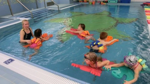 Swimming Lessons For Children - service area at Aquacentrum Pardubice 