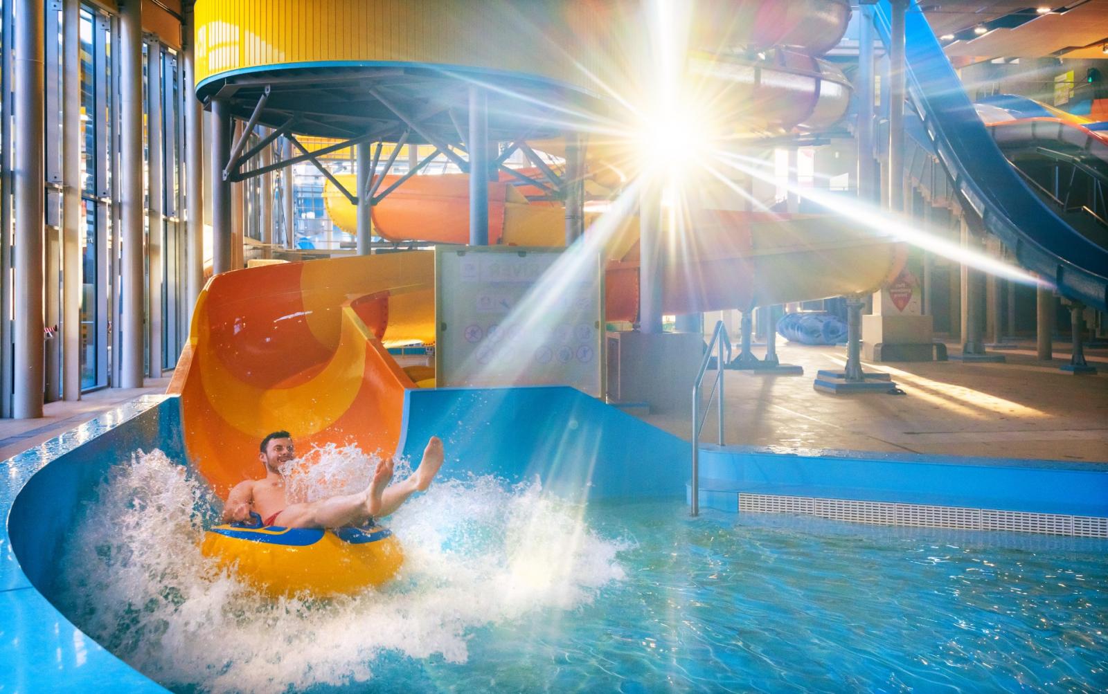 Wild River - water slide at Aqualand Moravia
