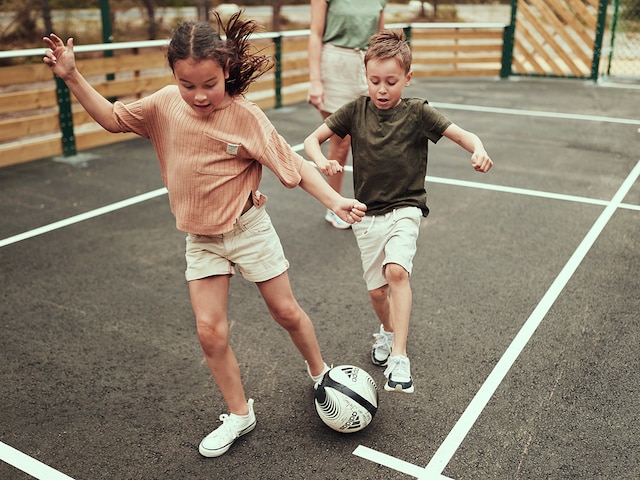 Play area - activity zone at Center Parcs De Kempervennen: Football