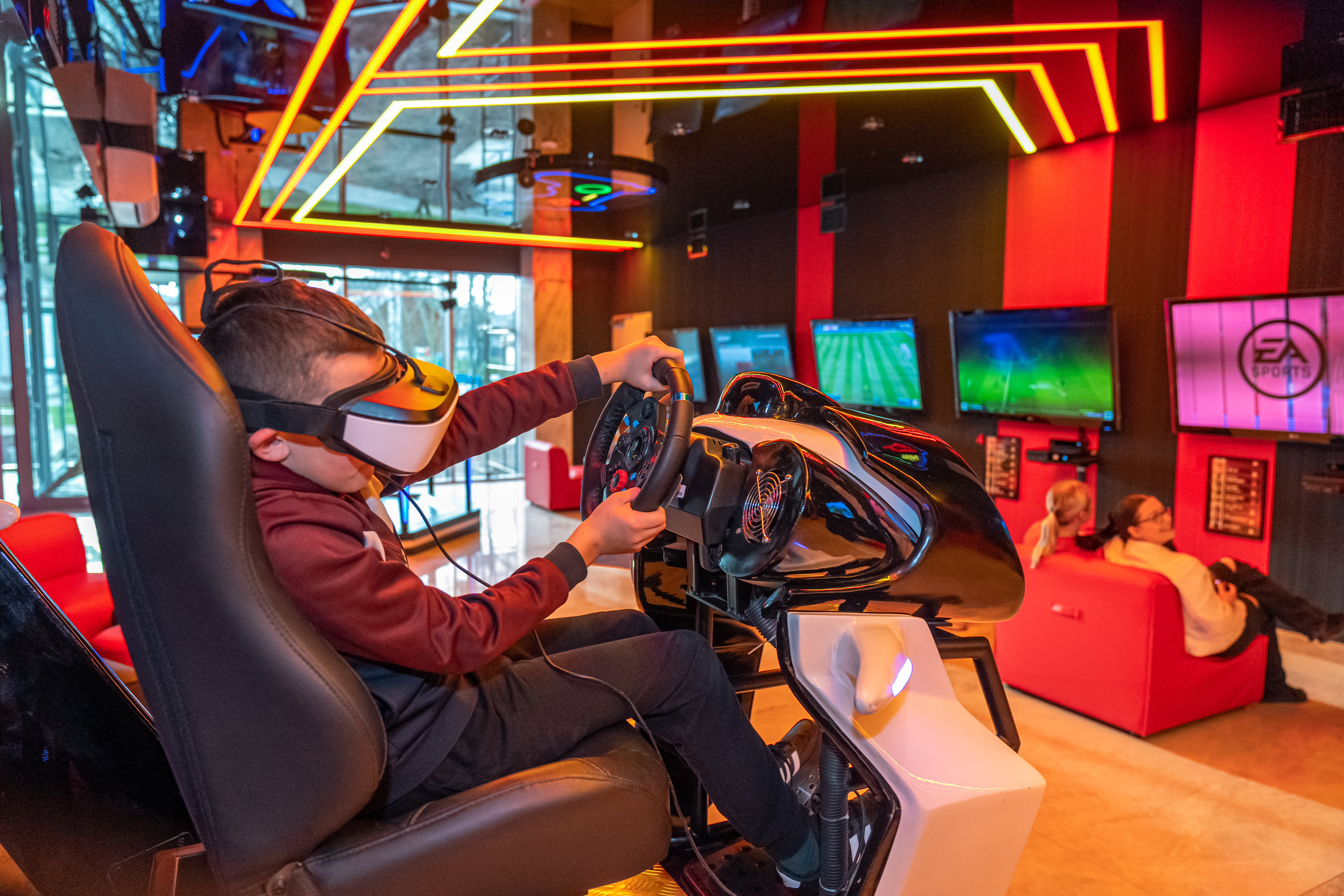 Virtual Reality 9D - activity zone at Panorama Morska Jarosławiec