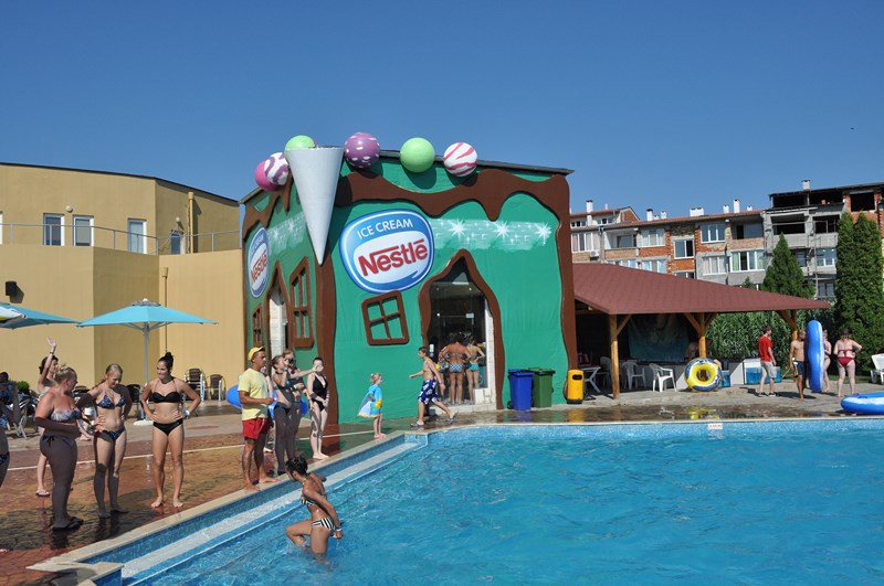 Ice cream house - restaurant (bistro) at Action Aquapark Sunny Beach