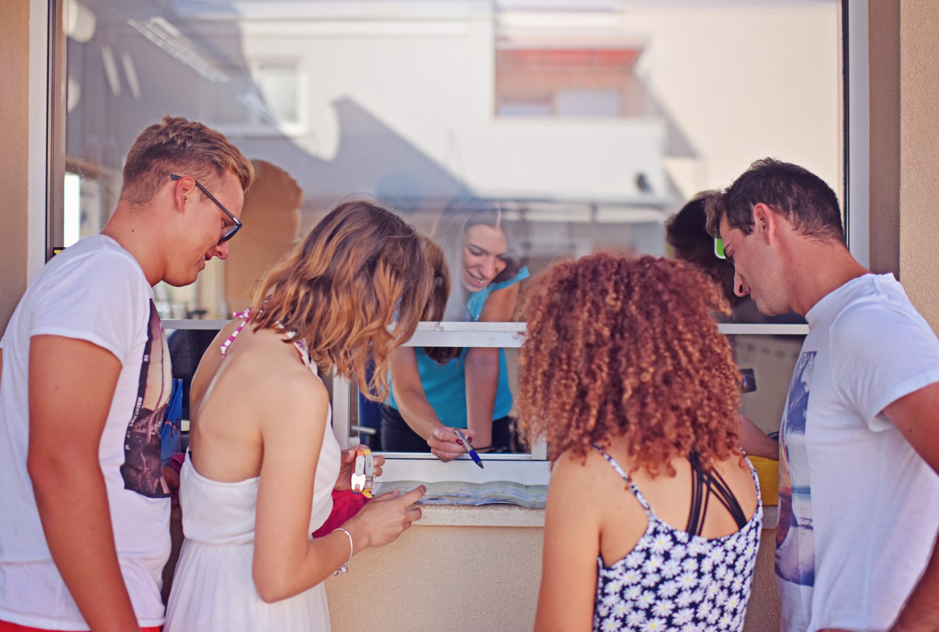 Cashdesk and info-point - service area at Istralandia