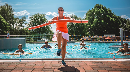 Aqua Aerobics - activity zone at Aquapark Olešná