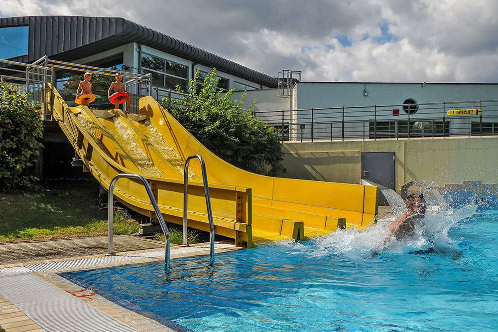 Three-Track Family Slide - water slide at Aquapark Sopot
