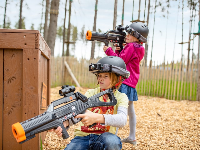 Family Laser Battle - service area at Center Parcs Erperheide